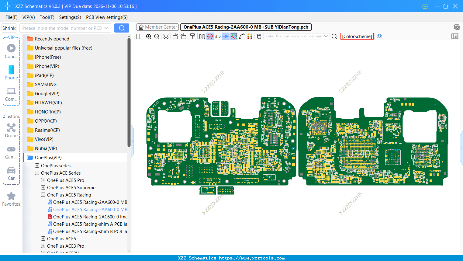 OnePlus ACE5 Racing-2AA600-0 MB+SUB bitmap